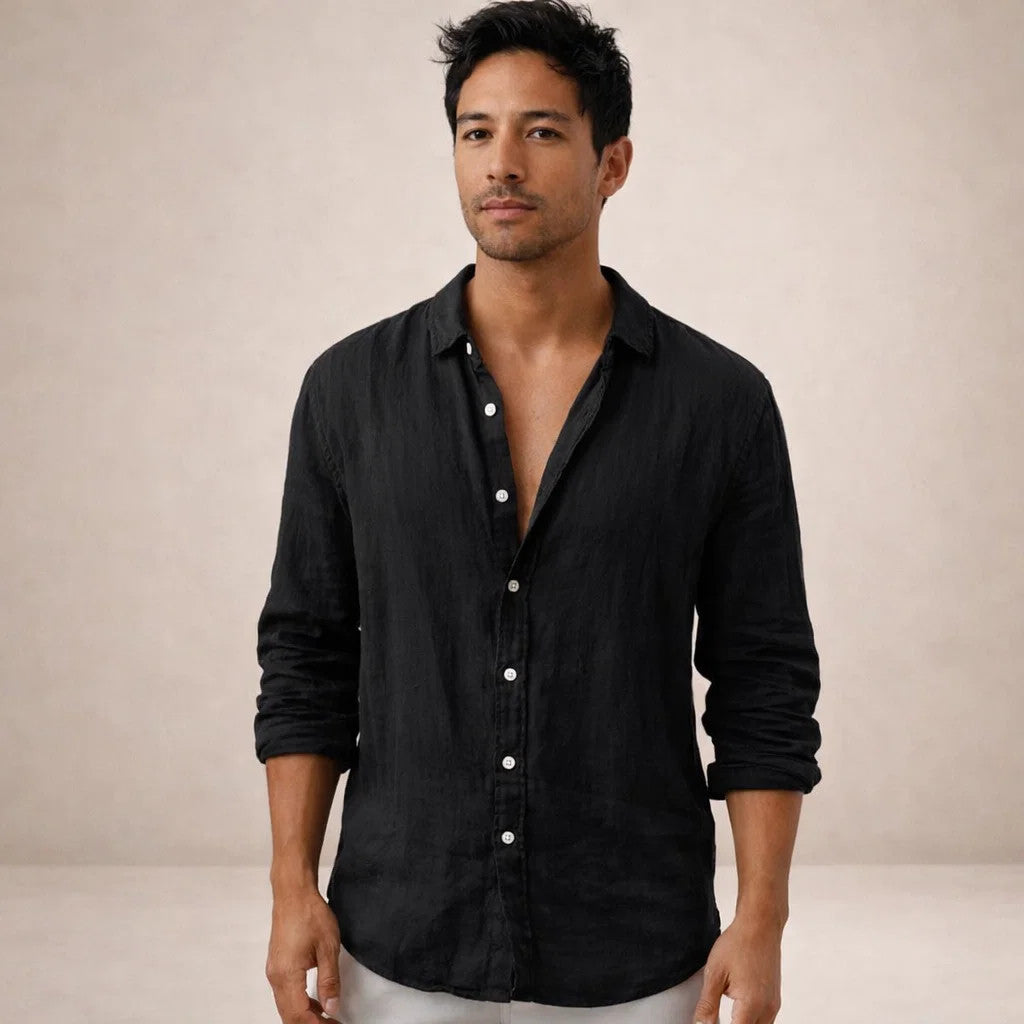 Camisa de manga larga con botones para hombre-Shirts for men-Casaluzia