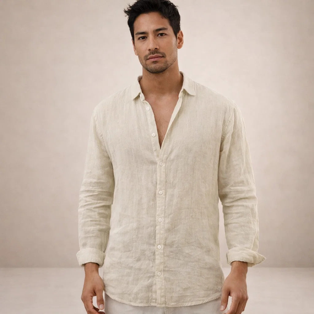Camisa de manga larga con botones para hombre-Shirts for men-Casaluzia