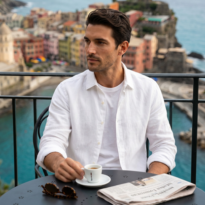Camisa de manga larga con botones para hombre-Shirts for men-Casaluzia