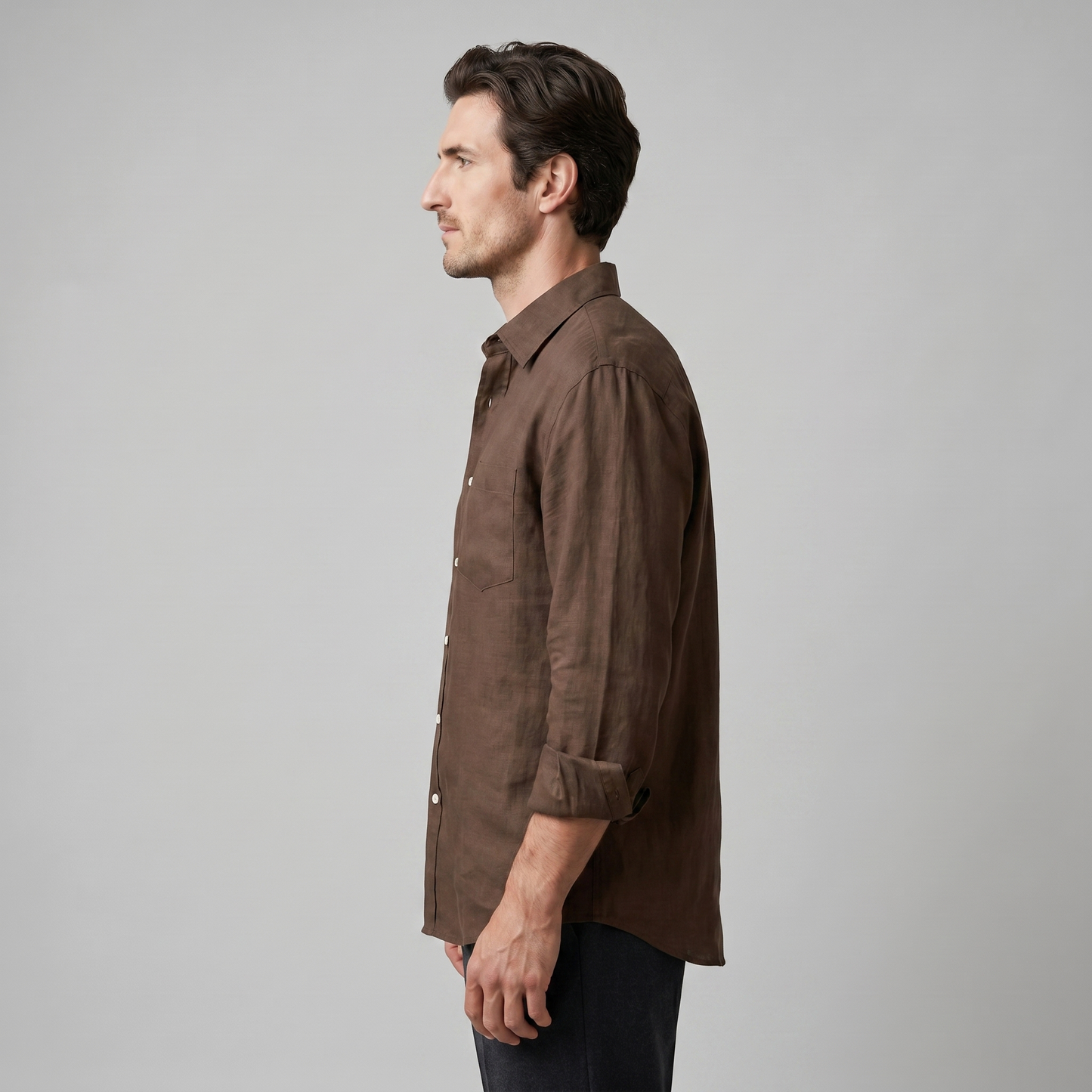 Camisa de manga larga con botones para hombre-Shirts for men-Casaluzia