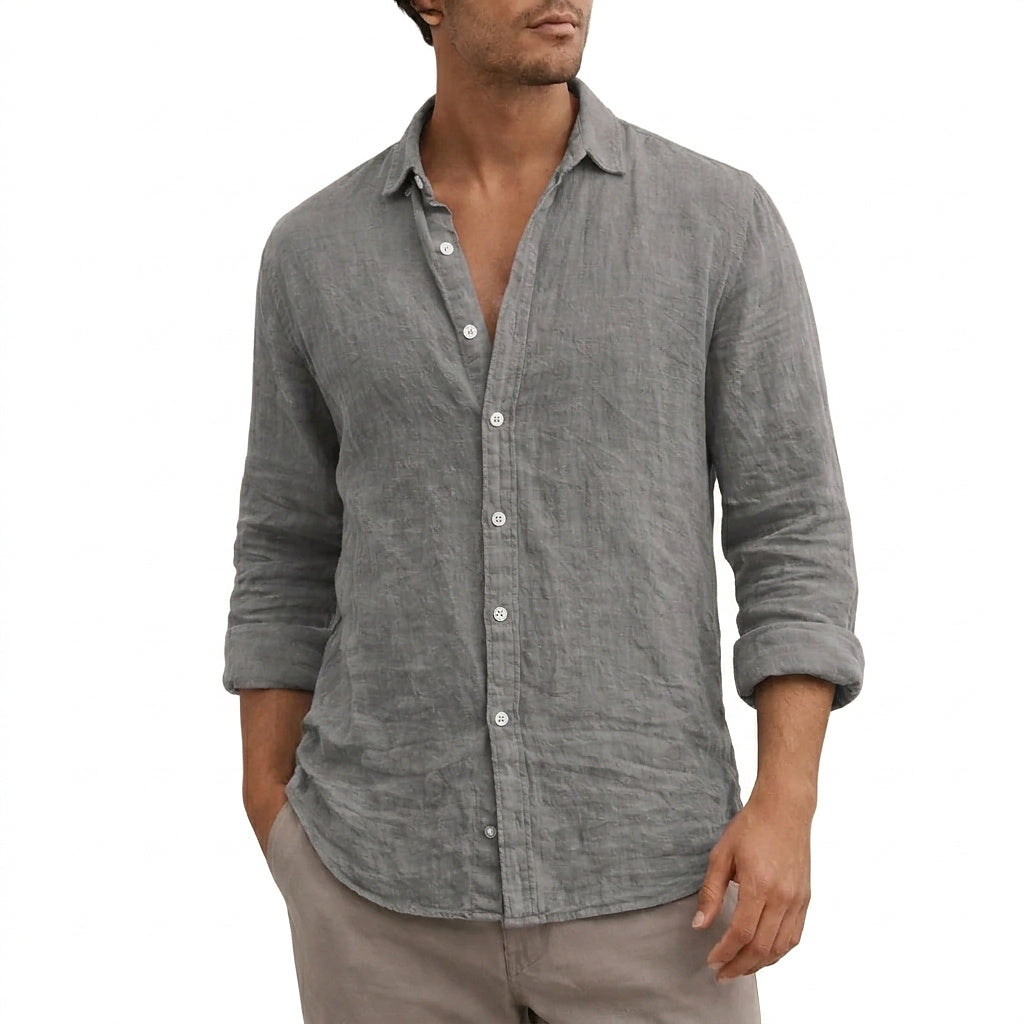 Camisa de manga larga con botones para hombre-Shirts for men-Casaluzia
