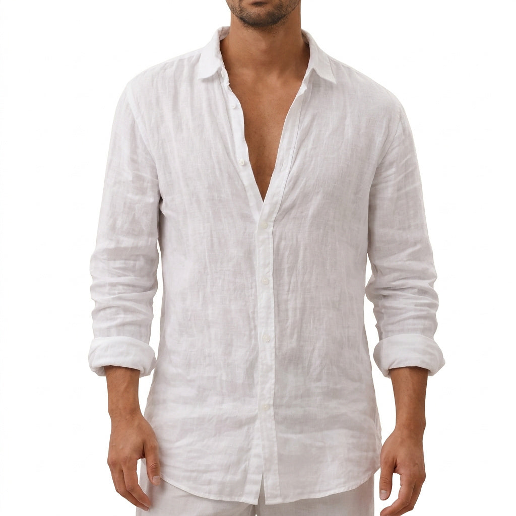 Camisa de manga larga con botones para hombre-Shirts for men-Casaluzia