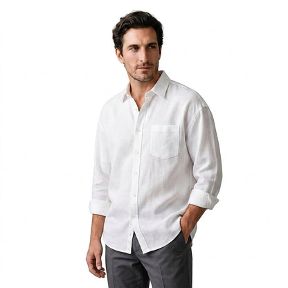 Camisa de manga larga con botones para hombre-Shirts for men-Casaluzia