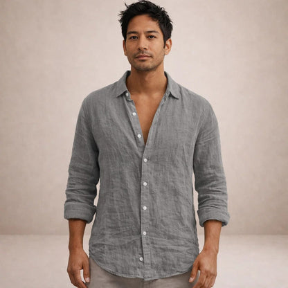 Camisa de manga larga con botones para hombre-Shirts for men-Casaluzia