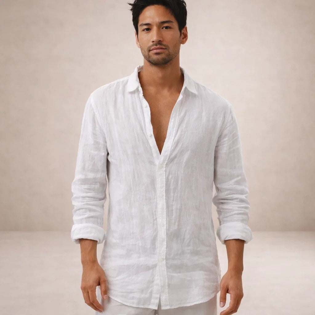Camisa de manga larga con botones para hombre-Shirts for men-Casaluzia