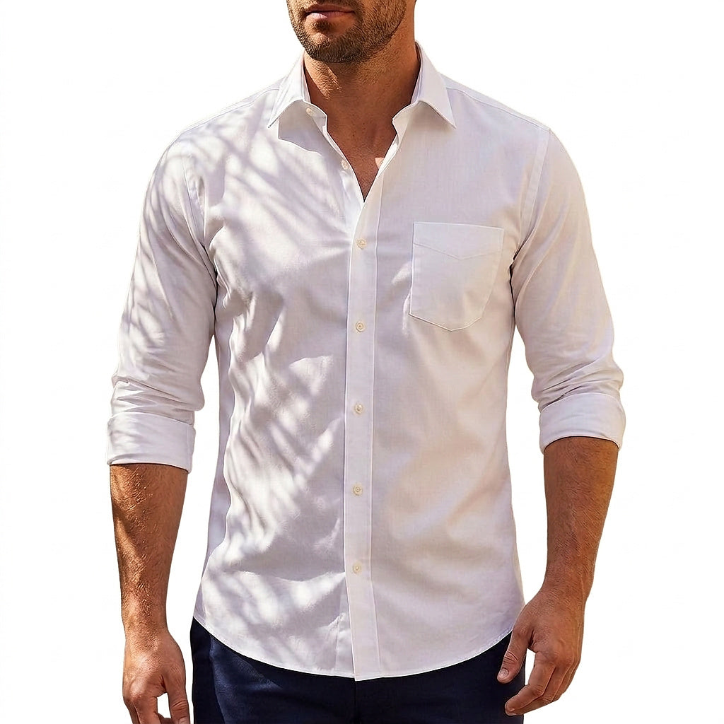 Camisa de manga larga con botones para hombre-Shirts for men-Casaluzia