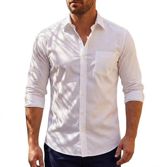 Camisa de manga larga con botones para hombre-Shirts for men-Casaluzia