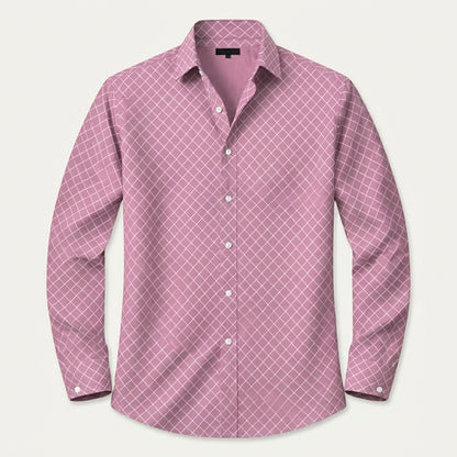 Camisa de manga larga con estampado geométrico para hombre-Shirts for men-Casaluzia