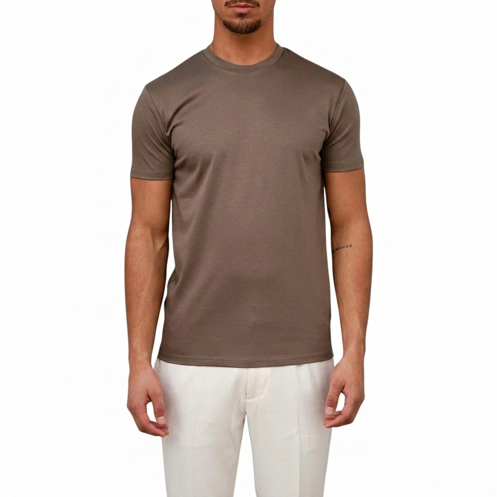 Camiseta de hombre con cuello redondo y manga corta-T-shirt for men-Casaluzia