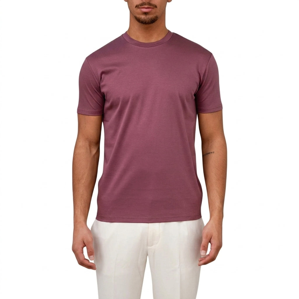 Camiseta de hombre con cuello redondo y manga corta-T-shirt for men-Casaluzia