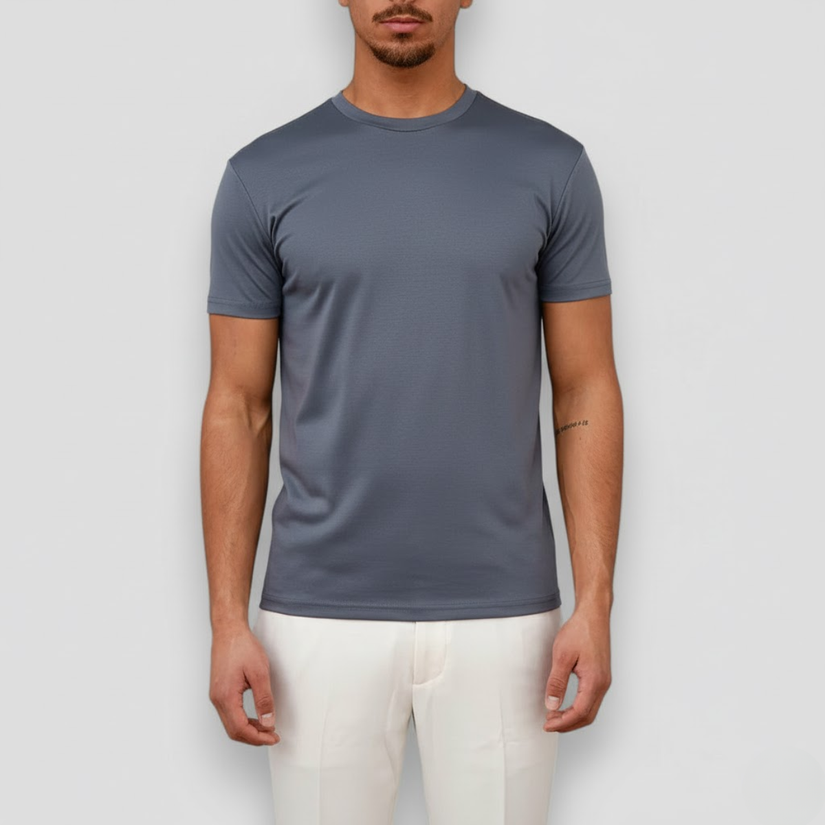 Camiseta de hombre con cuello redondo y manga corta-T-shirt for men-Casaluzia