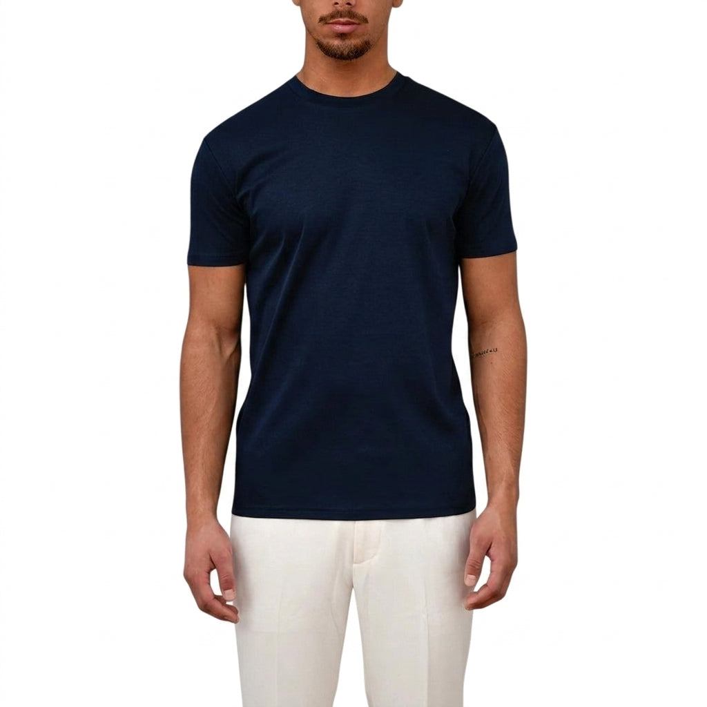 Camiseta de hombre con cuello redondo y manga corta-T-shirt for men-Casaluzia