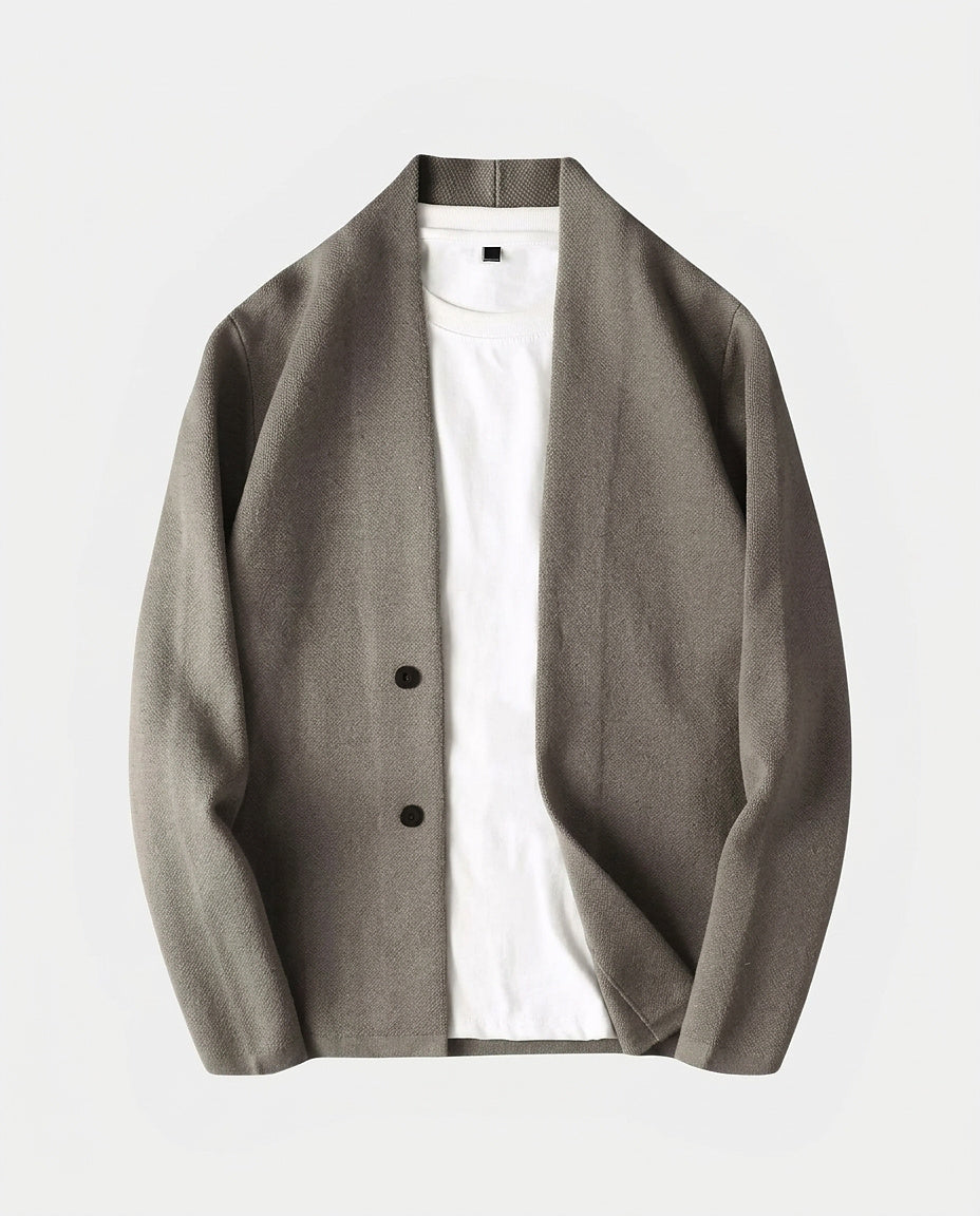Cárdigan de punto con cuello en V y botones para hombre-Cardigan for men-Casaluzia