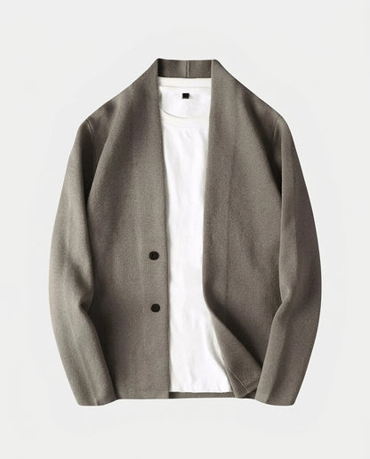 Cárdigan de punto con cuello en V y botones para hombre-Cardigan for men-Casaluzia