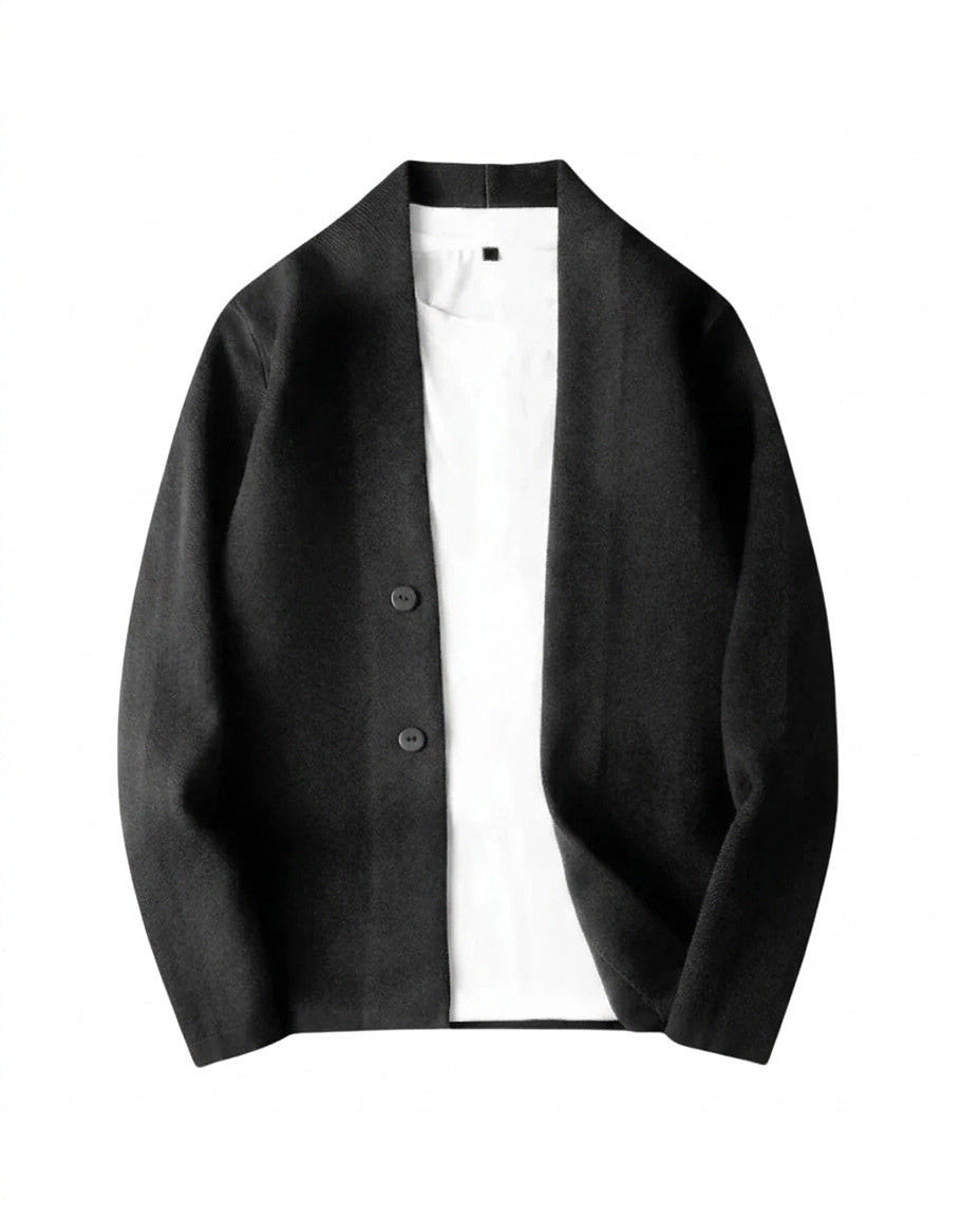 Cárdigan de punto con cuello en V y botones para hombre-Cardigan for men-Casaluzia