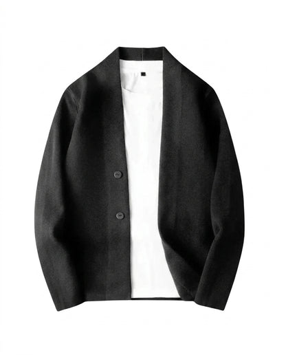 Cárdigan de punto con cuello en V y botones para hombre-Cardigan for men-Casaluzia