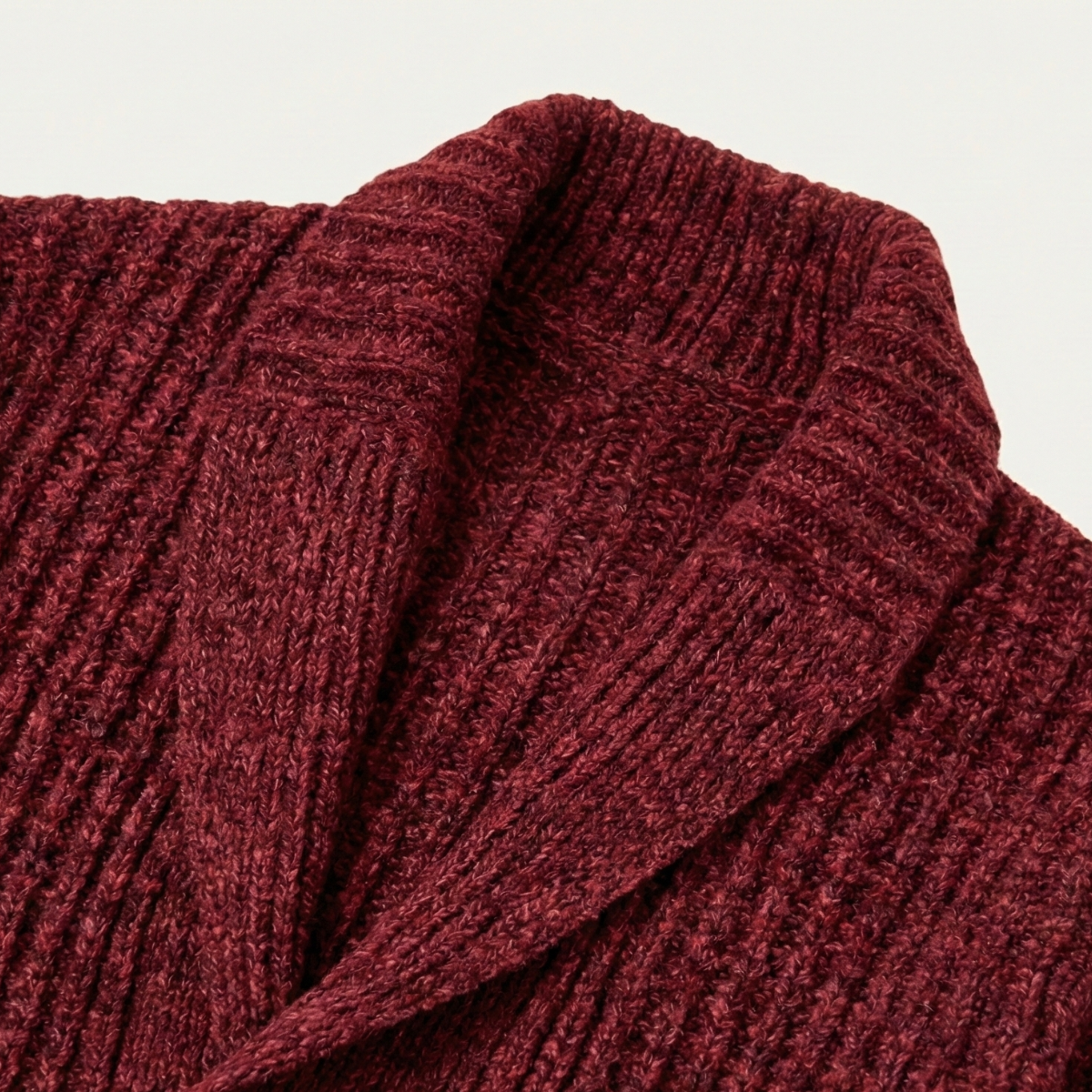Cárdigan de punto grueso para hombre con cuello tipo chal-Cardigan for men-Casaluzia