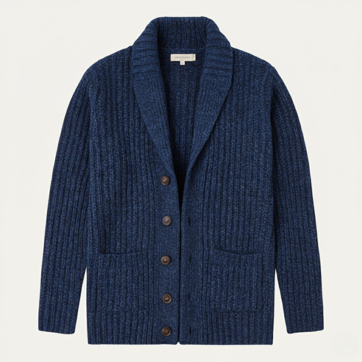 Cárdigan de punto grueso para hombre con cuello tipo chal-Cardigan for men-Casaluzia