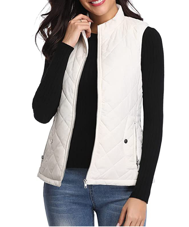 Chaleco acolchado con cremallera para mujer-Vest for women-Casaluzia