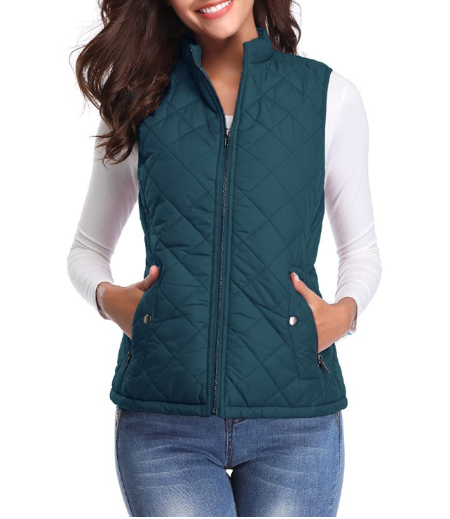 Chaleco acolchado con cremallera para mujer-Vest for women-Casaluzia