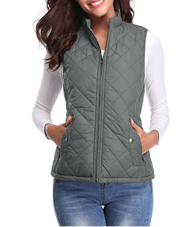 Chaleco acolchado con cremallera para mujer-Vest for women-Casaluzia