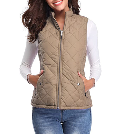 Chaleco acolchado con cremallera para mujer-Vest for women-Casaluzia