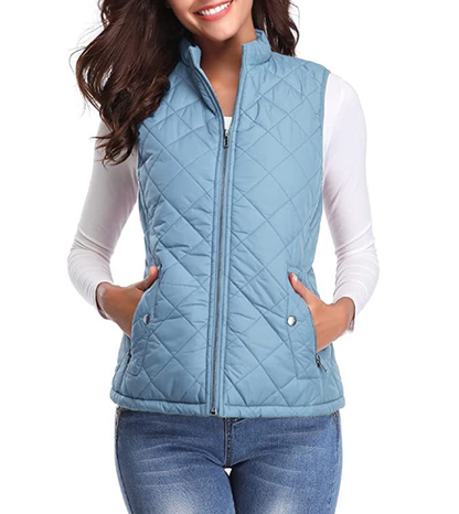 Chaleco acolchado con cremallera para mujer-Vest for women-Casaluzia
