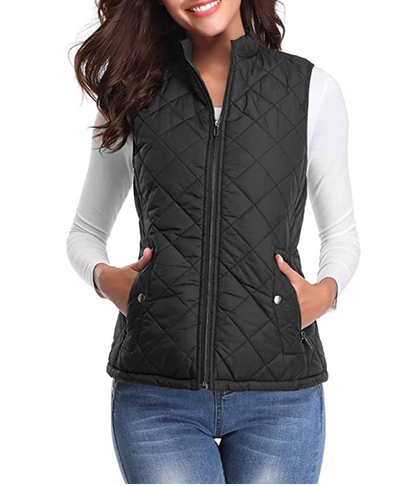 Chaleco acolchado con cremallera para mujer-Vest for women-Casaluzia