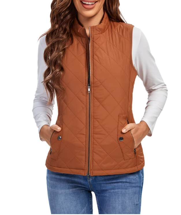 Chaleco acolchado con cremallera para mujer-Vest for women-Casaluzia