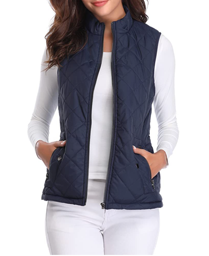 Chaleco acolchado con cremallera para mujer-Vest for women-Casaluzia