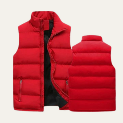Chaleco acolchado para hombre con bolsillos con cremallera-Vests for men-Casaluzia