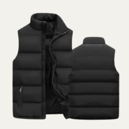 Chaleco acolchado para hombre con bolsillos con cremallera-Vests for men-Casaluzia