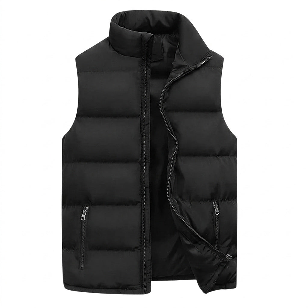 Chaleco acolchado para hombre con bolsillos con cremallera-Vests for men-Casaluzia
