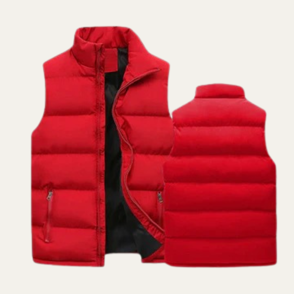 Chaleco acolchado para hombre con cuello alzado-Vests for men-Casaluzia