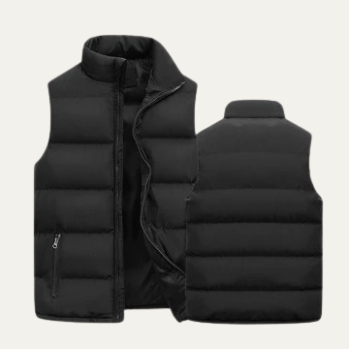 Chaleco acolchado para hombre con cuello alzado-Vests for men-Casaluzia