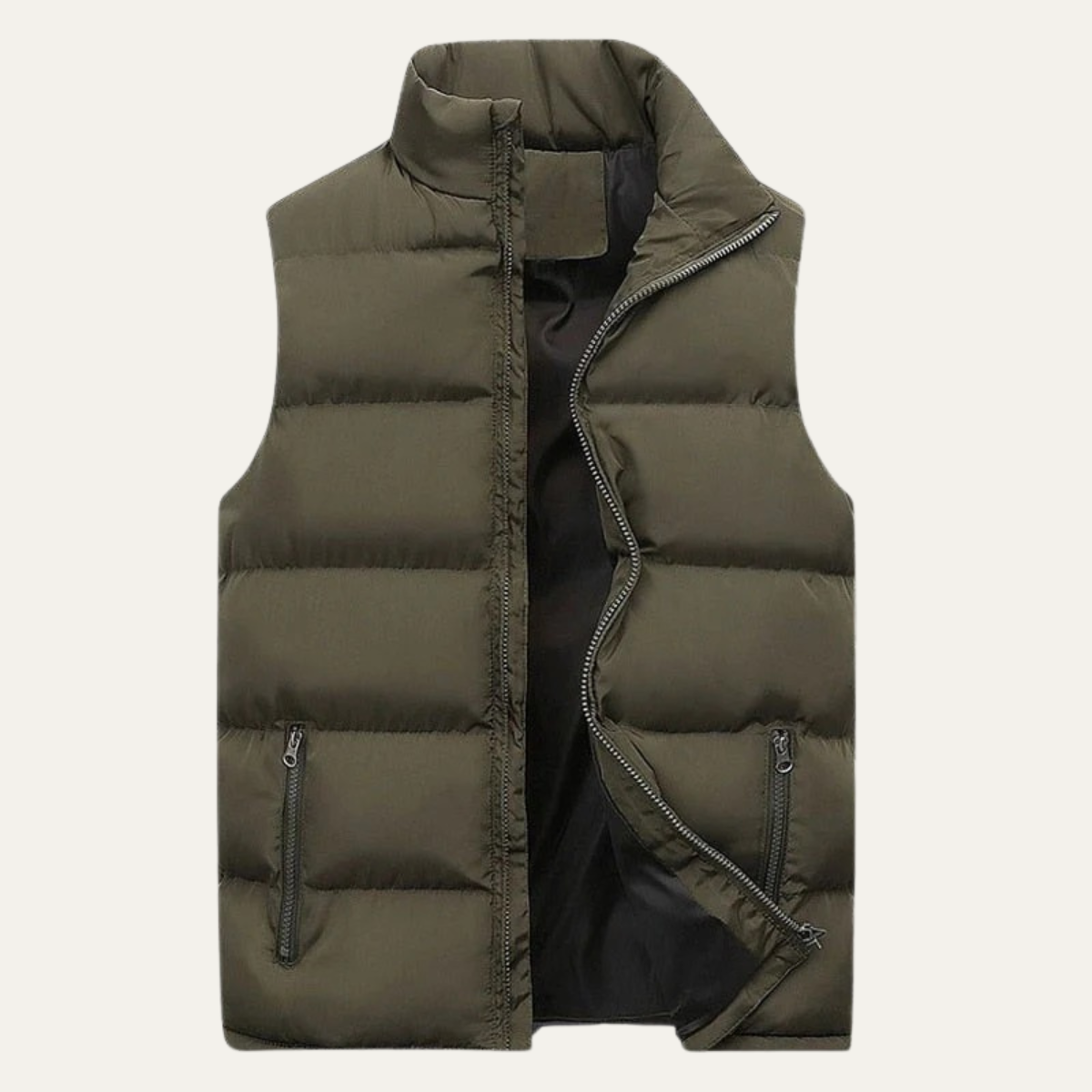 Chaleco acolchado para hombre con cuello alzado-Vests for men-Casaluzia