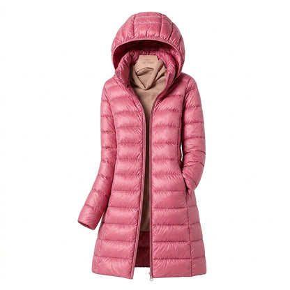 Chaqueta acolchada larga para mujer con capucha-Jacket for women-Casaluzia