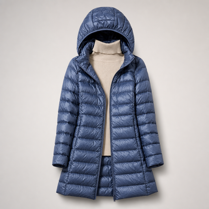 Chaqueta acolchada larga para mujer con capucha-Jacket for women-Casaluzia