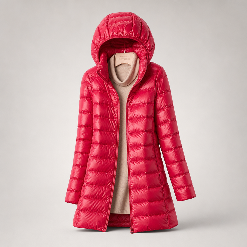 Chaqueta acolchada larga para mujer con capucha-Jacket for women-Casaluzia