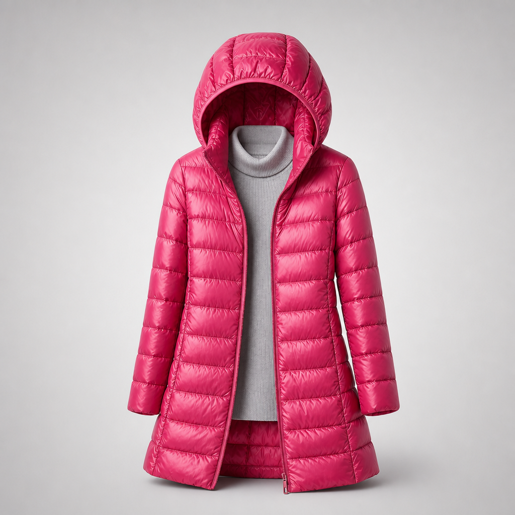 Chaqueta acolchada larga para mujer con capucha-Jacket for women-Casaluzia