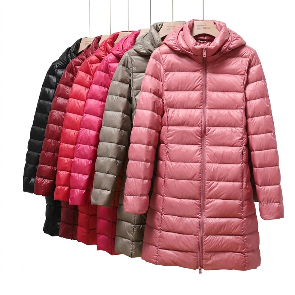 Chaqueta acolchada larga para mujer con capucha-Jacket for women-Casaluzia