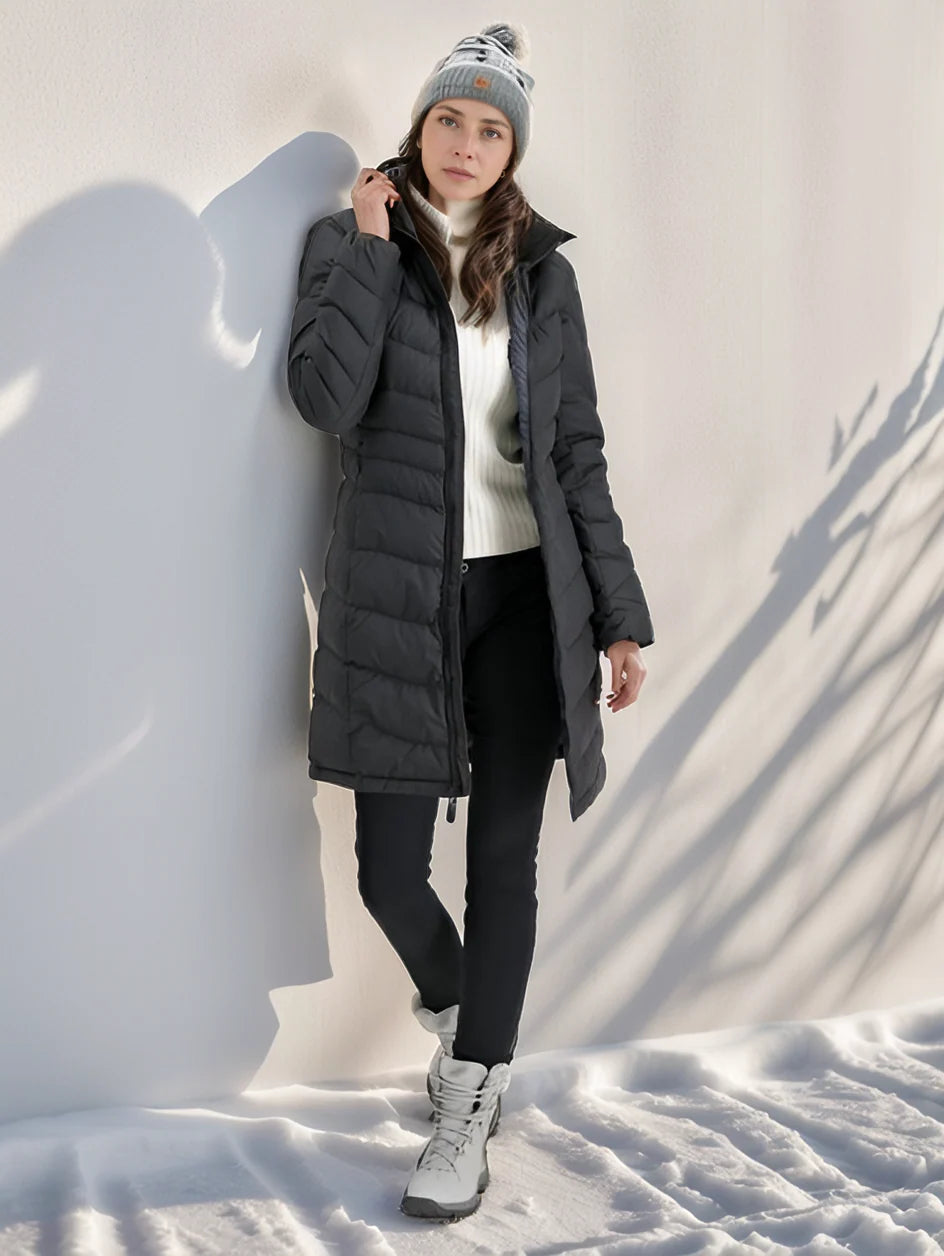 Chaqueta acolchada para mujer con capucha y cremallera-Jacket for women-Casaluzia
