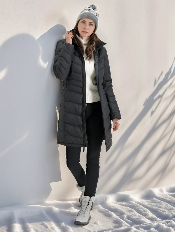 Chaqueta acolchada para mujer con capucha y cremallera-Jacket for women-Casaluzia