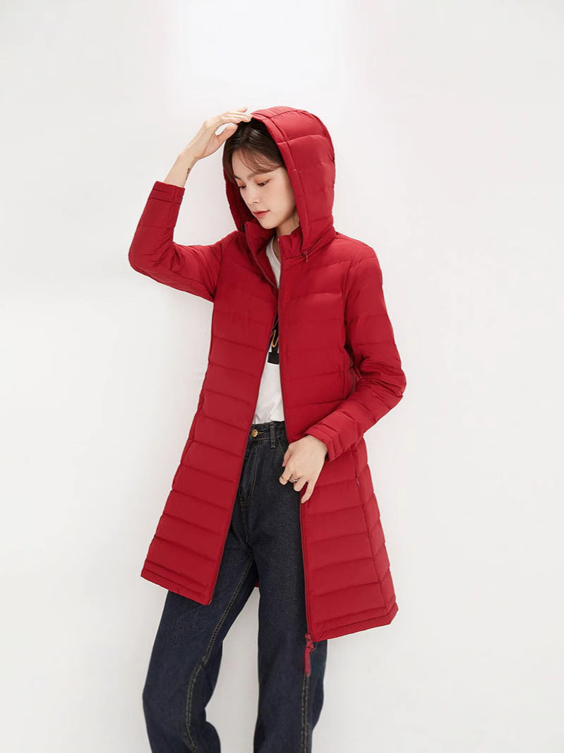 Chaqueta acolchada para mujer con capucha y cremallera-Jacket for women-Casaluzia