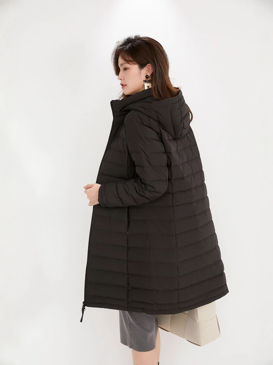 Chaqueta acolchada para mujer con capucha y cremallera-Jacket for women-Casaluzia