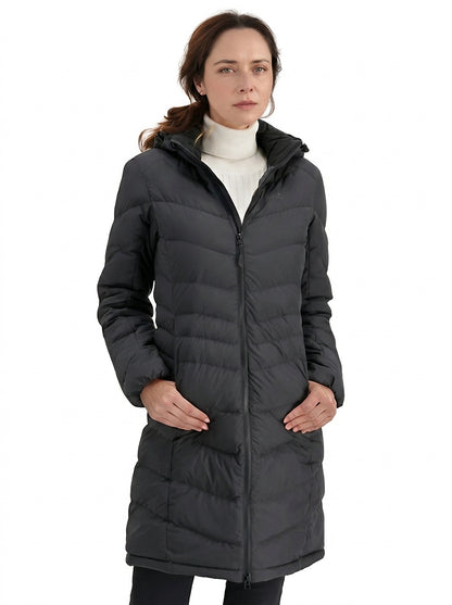 Chaqueta acolchada para mujer con capucha y cremallera-Jacket for women-Casaluzia