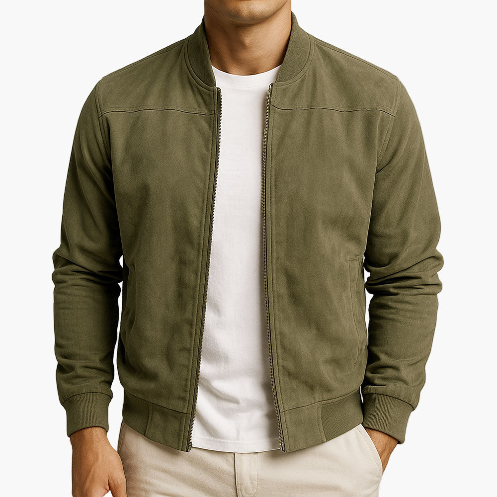 Chaqueta bomber para hombre con cuello alzado-Jackets for men-Casaluzia