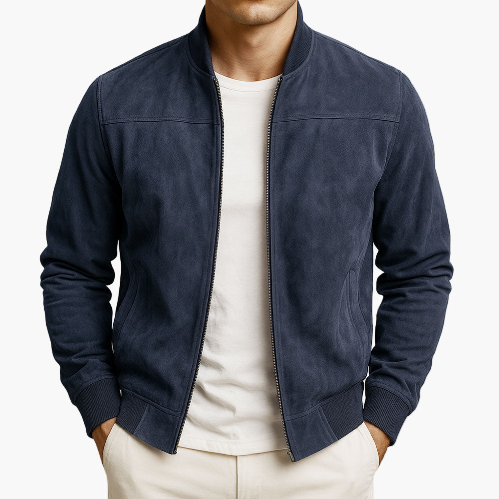 Chaqueta bomber para hombre con cuello alzado-Jackets for men-Casaluzia