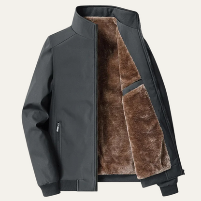 Chaqueta Bomber para Hombre con Cuello Alzado y Forro Polar-Jackets for men-Casaluzia