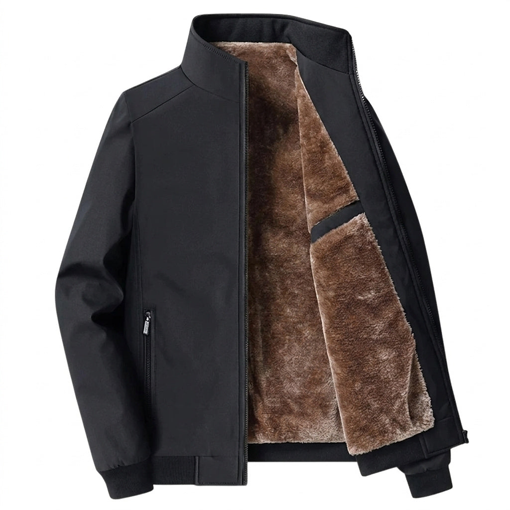 Chaqueta Bomber para Hombre con Cuello Alzado y Forro Polar-Jackets for men-Casaluzia